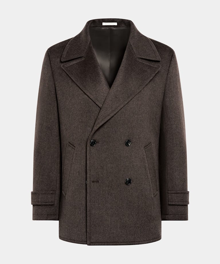 Dark Brown Peacoat
