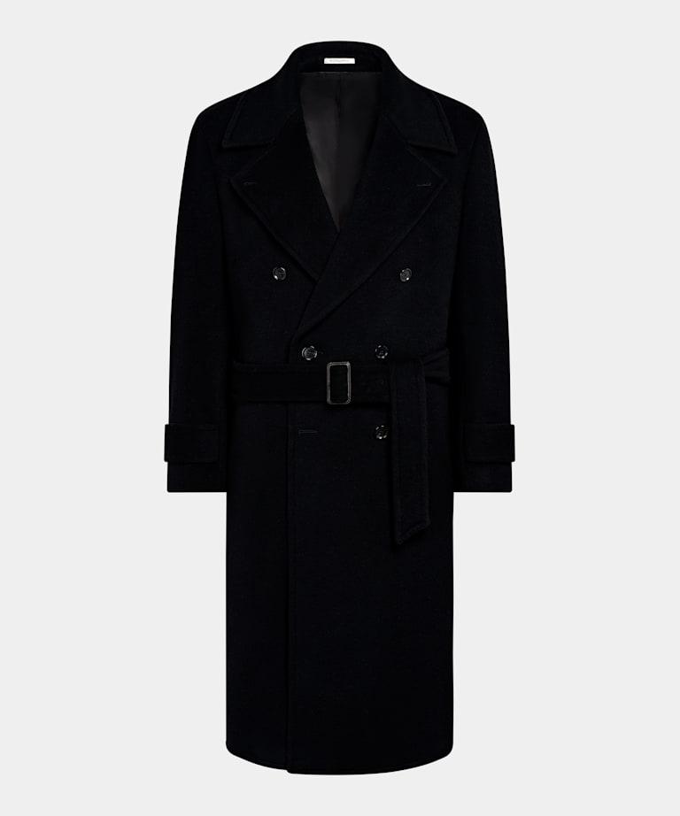 Black Belted Overcoat