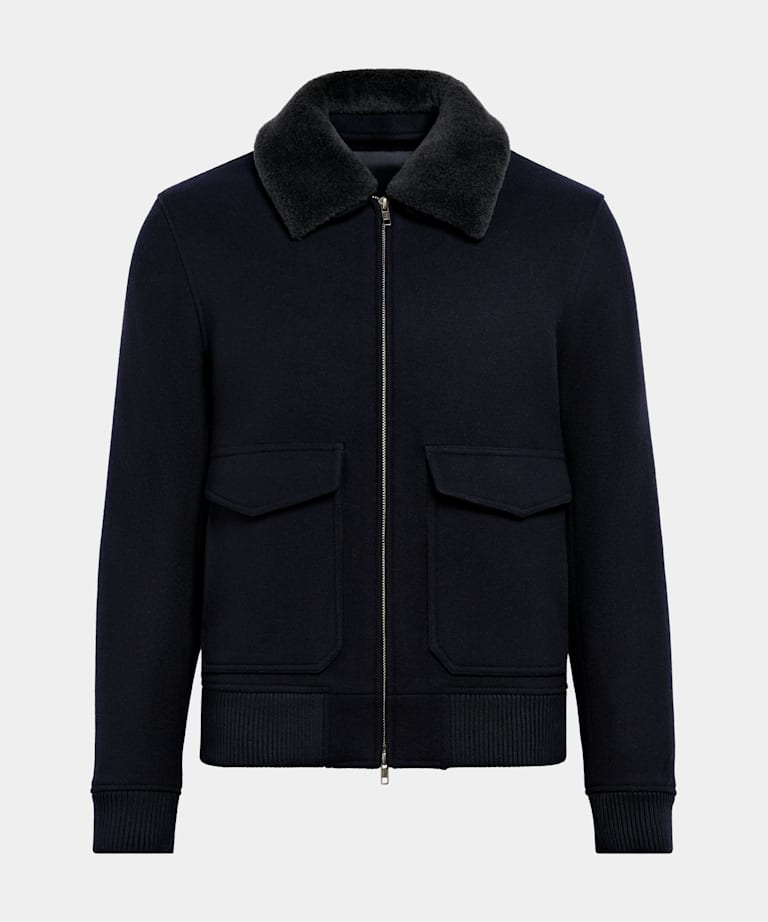 Bomber bleu marine