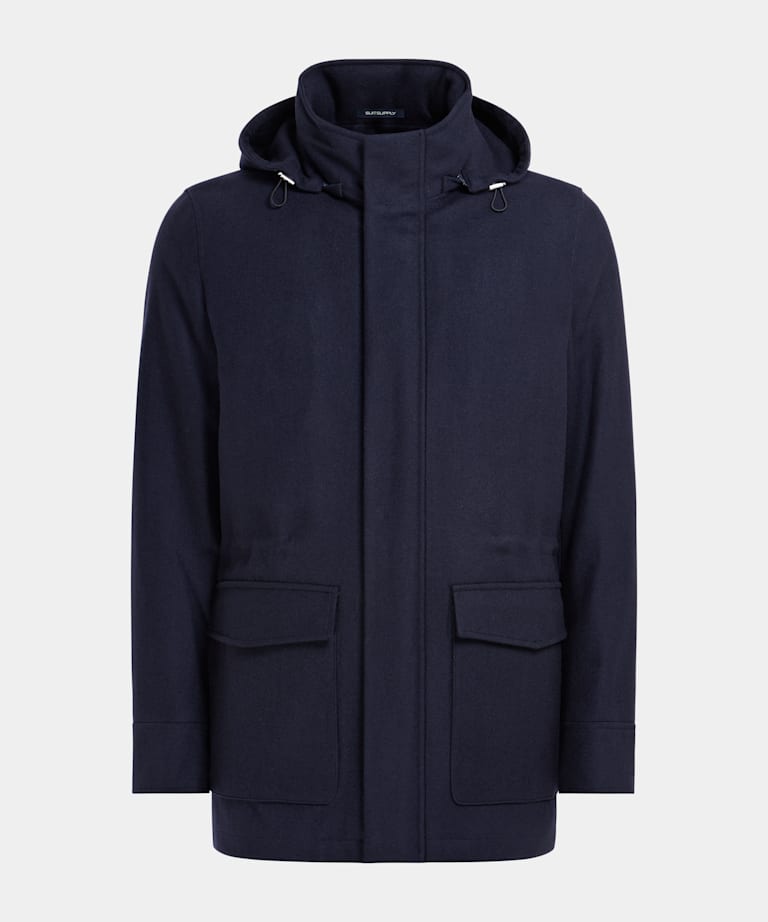 Navy Padded Parka
