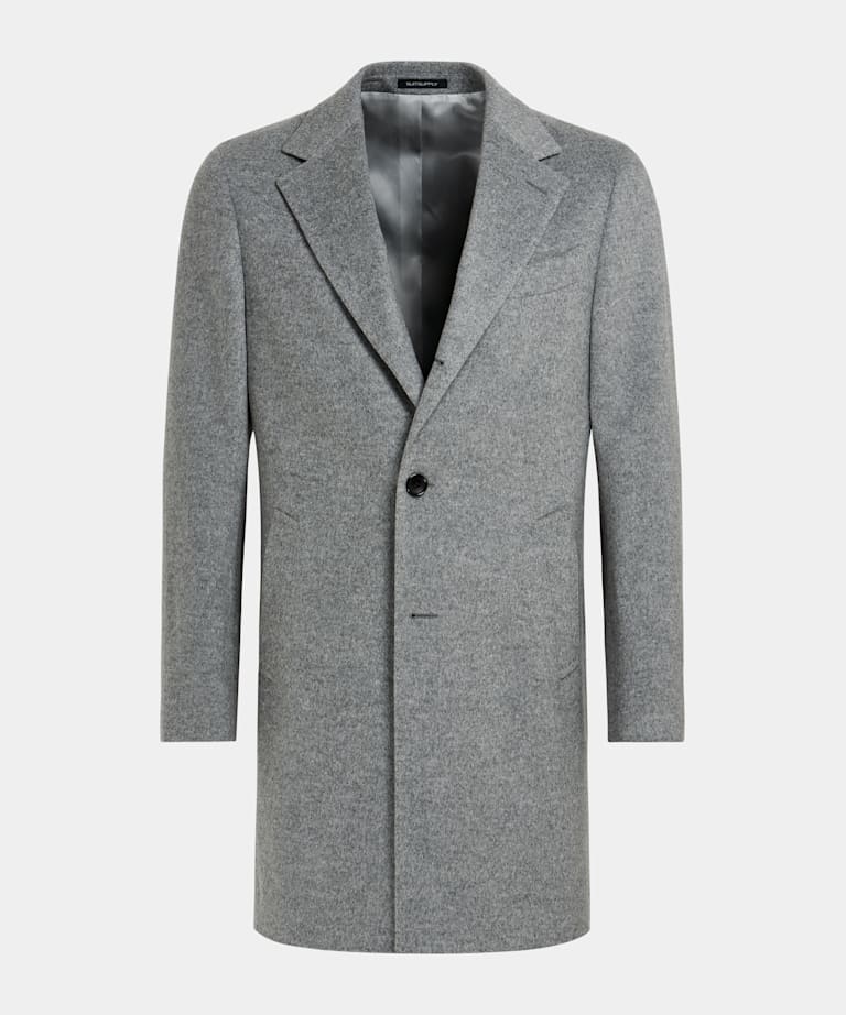 Manteau gris clair