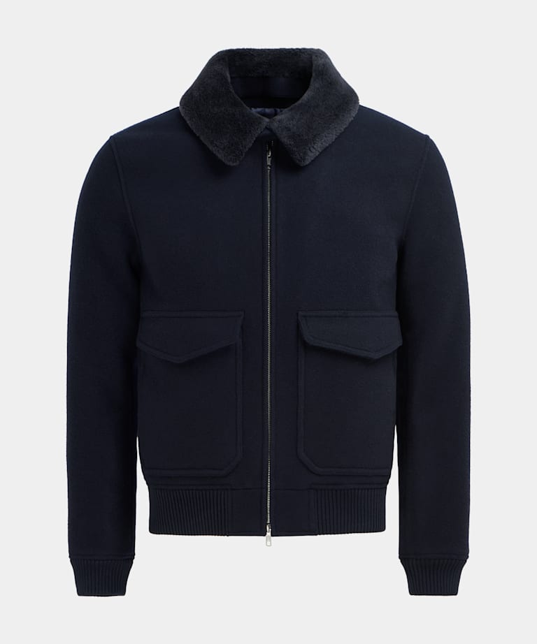 Navy Bomber Jacket