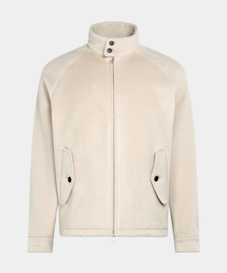 Light Taupe Raglan Bomber Jacket
