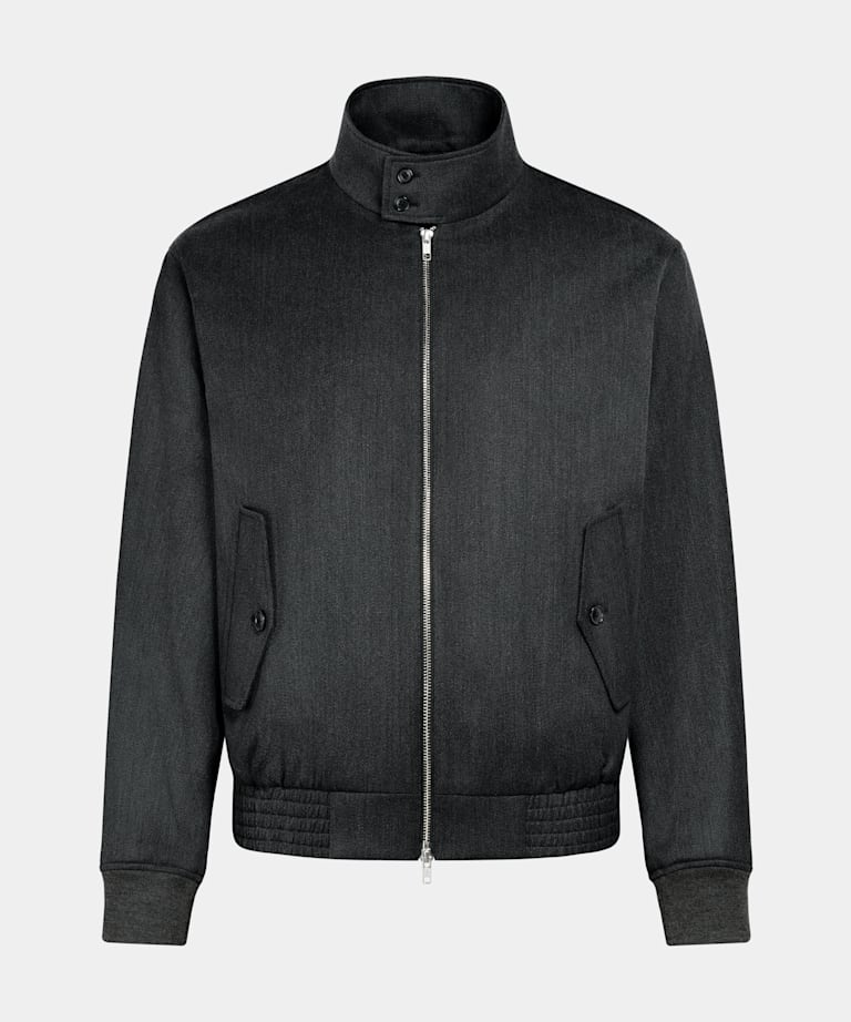 Dark Grey Bomber Jacket