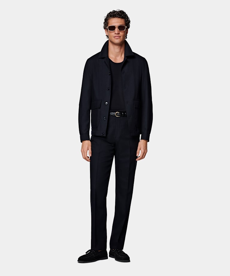 Navy Bomber Jacket