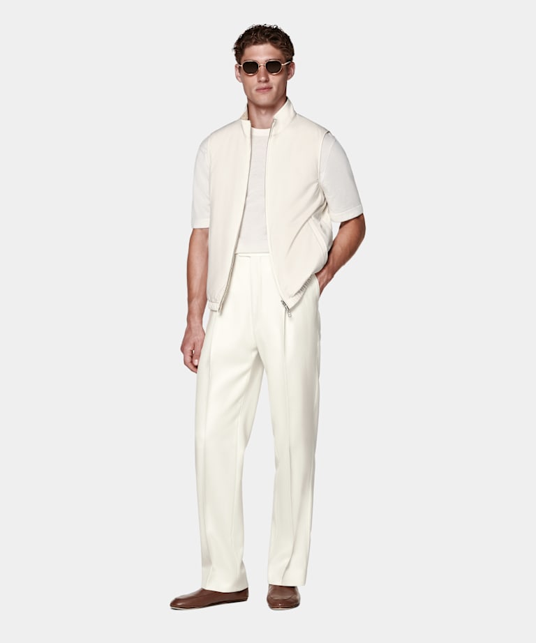 Off-White Reversible Zip Vest