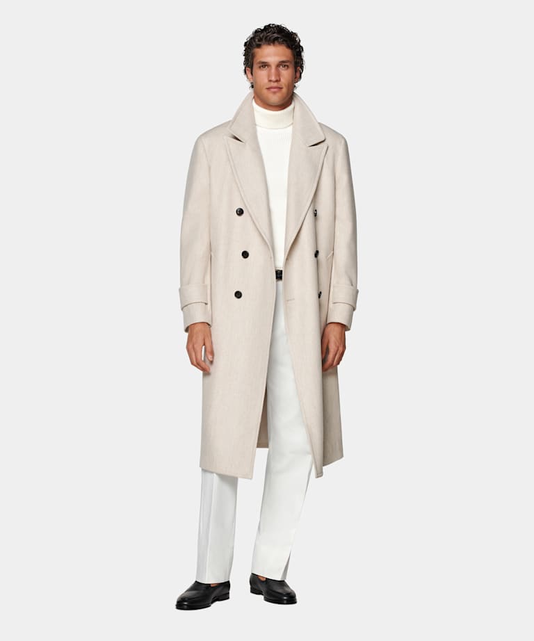 Manteau long sable