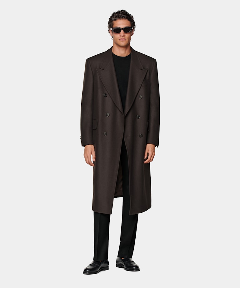 Manteau marron foncé