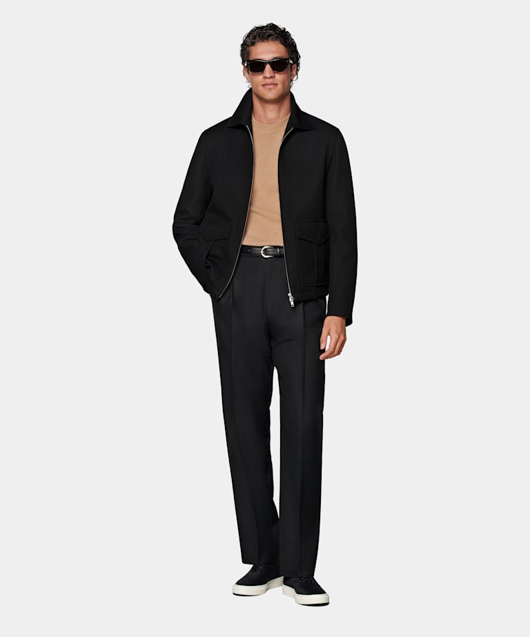 Black Bomber Jacket