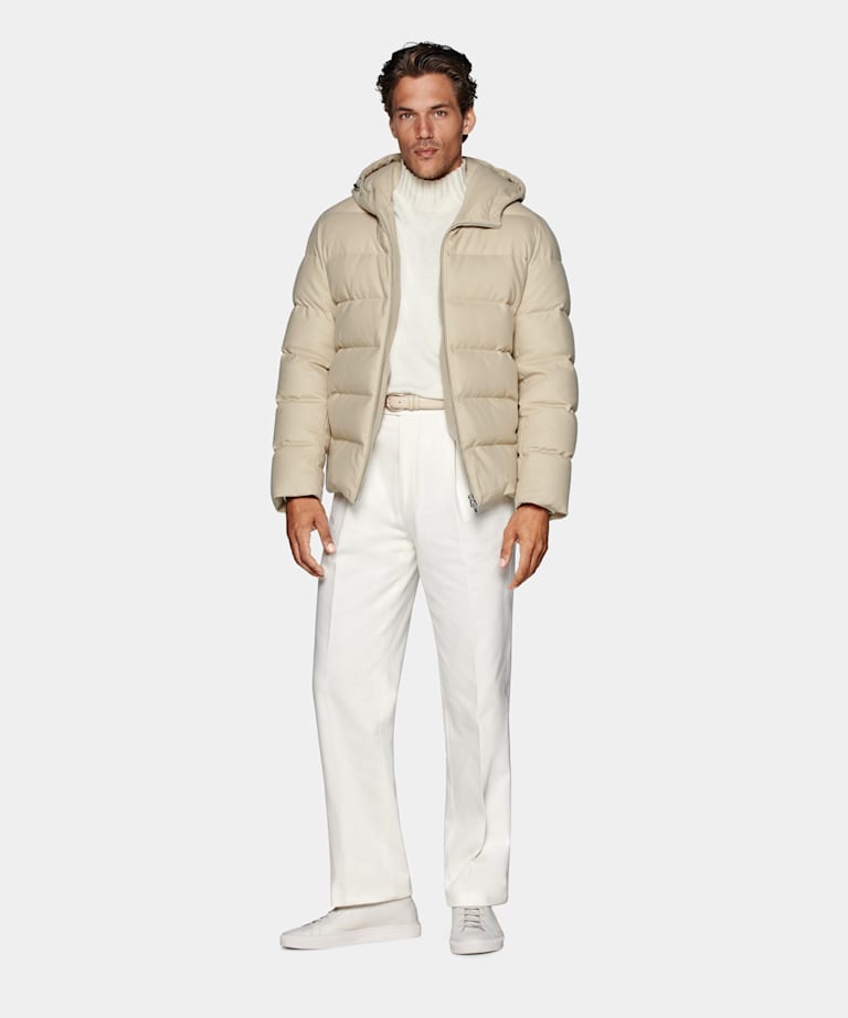 Light Brown Down Jacket