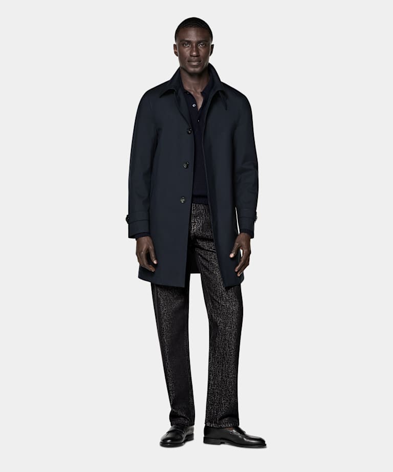Navy Raincoat