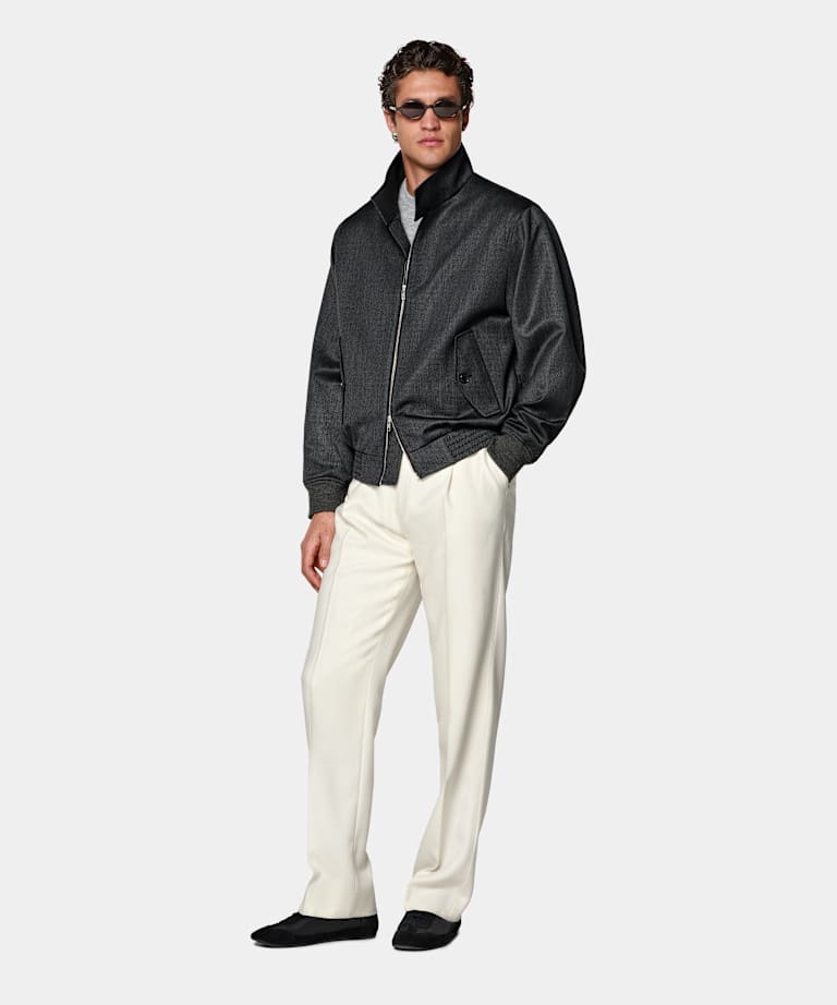 Dark Grey Bomber Jacket