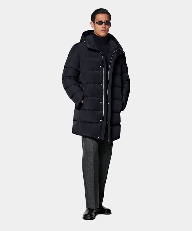 Navy Puffer Jacket