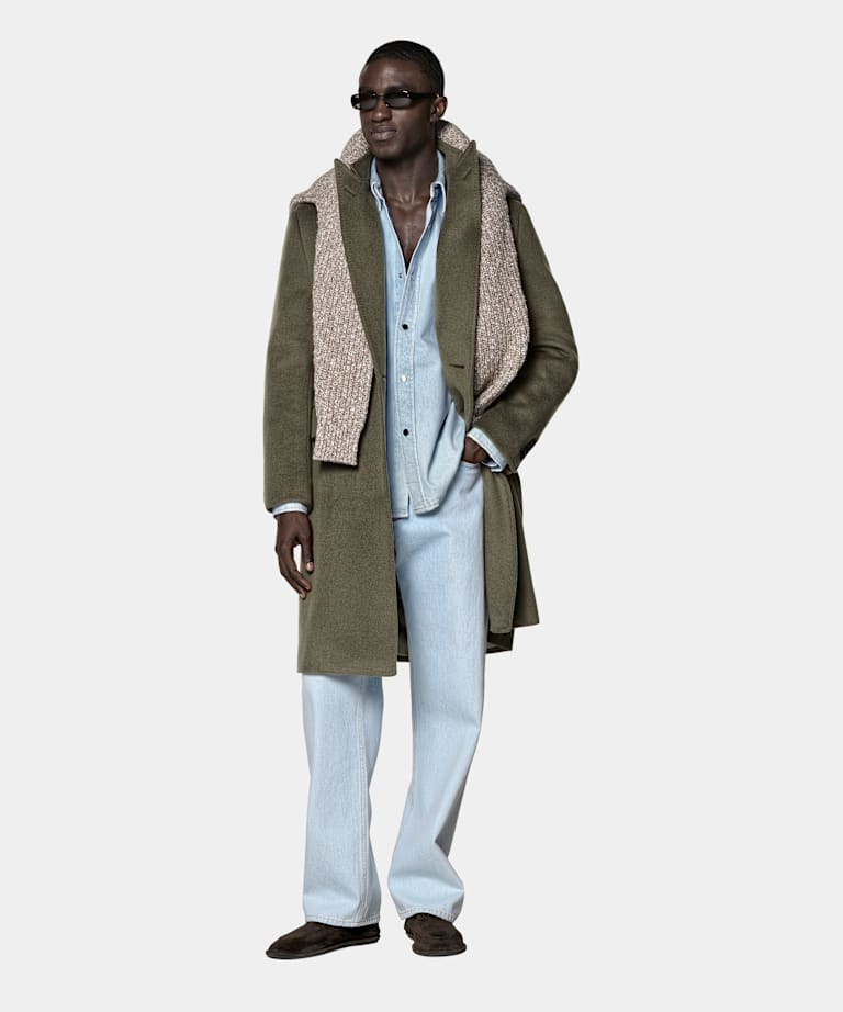 Mid Green Overcoat