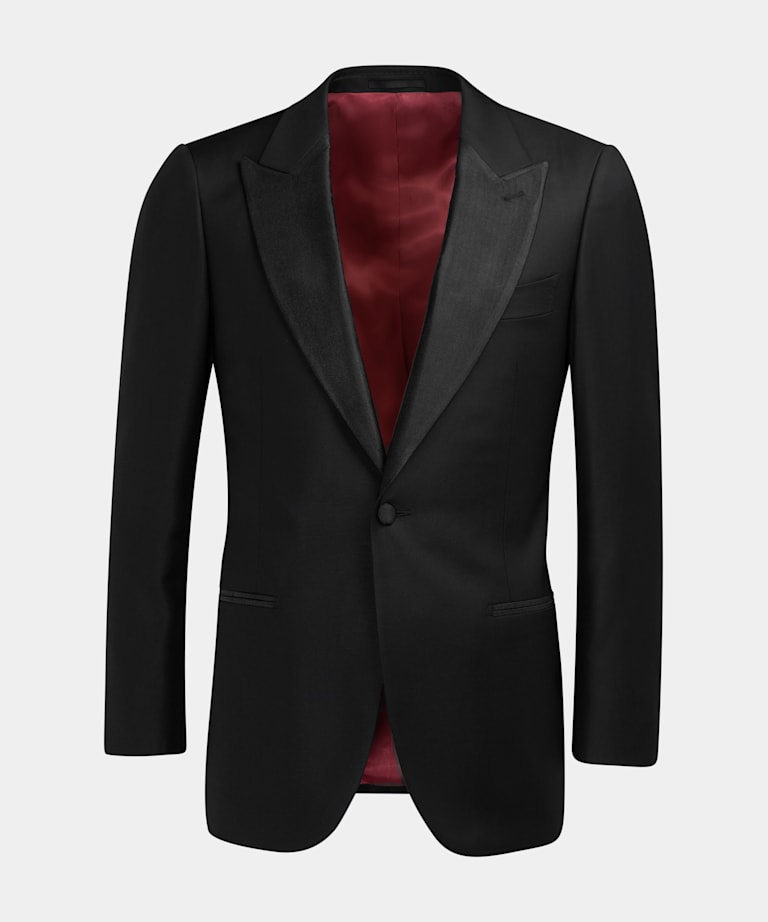Black Tailored Fit Lazio Dinner Jacket