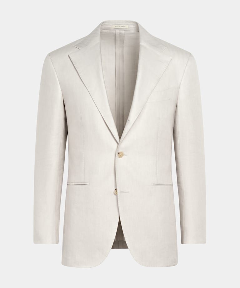 Blazer Roma color arena punto de espiga corte Relaxed