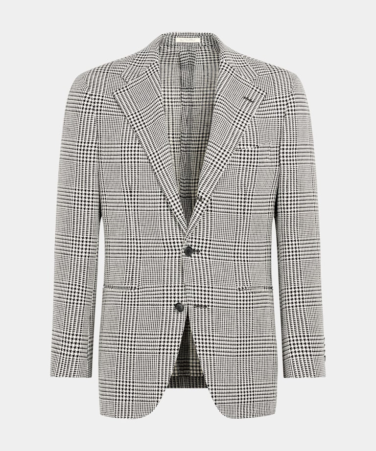 Blazer Roma negro a cuadros corte Relaxed