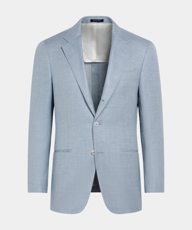 Blazer Havana azul claro corte Tailored