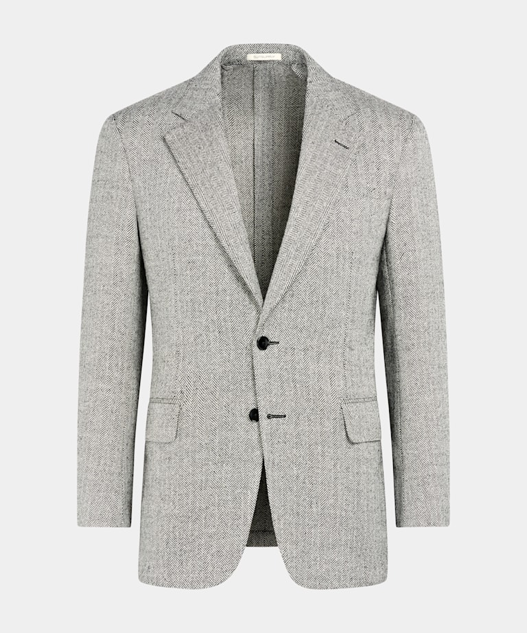 Blazer Milano coupe Tailored noir &agrave; chevrons