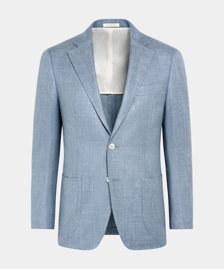Blazer Havana azul claro corte Tailored