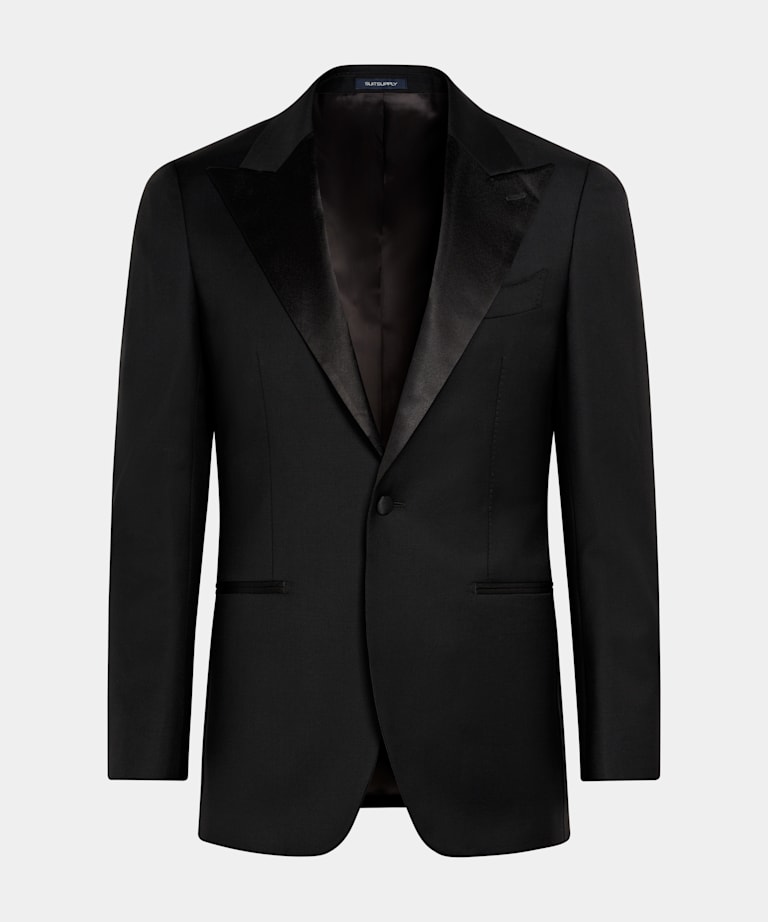 Black Tailored Fit Havana Dinner Jacket