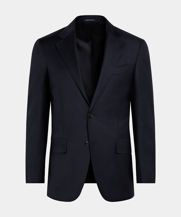 Navy Tailored Fit Havana Suit Jacket
