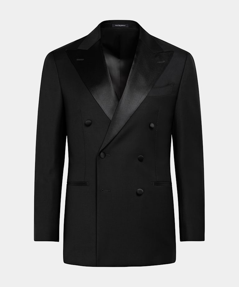 Black Tailored Fit Havana Dinner Jacket