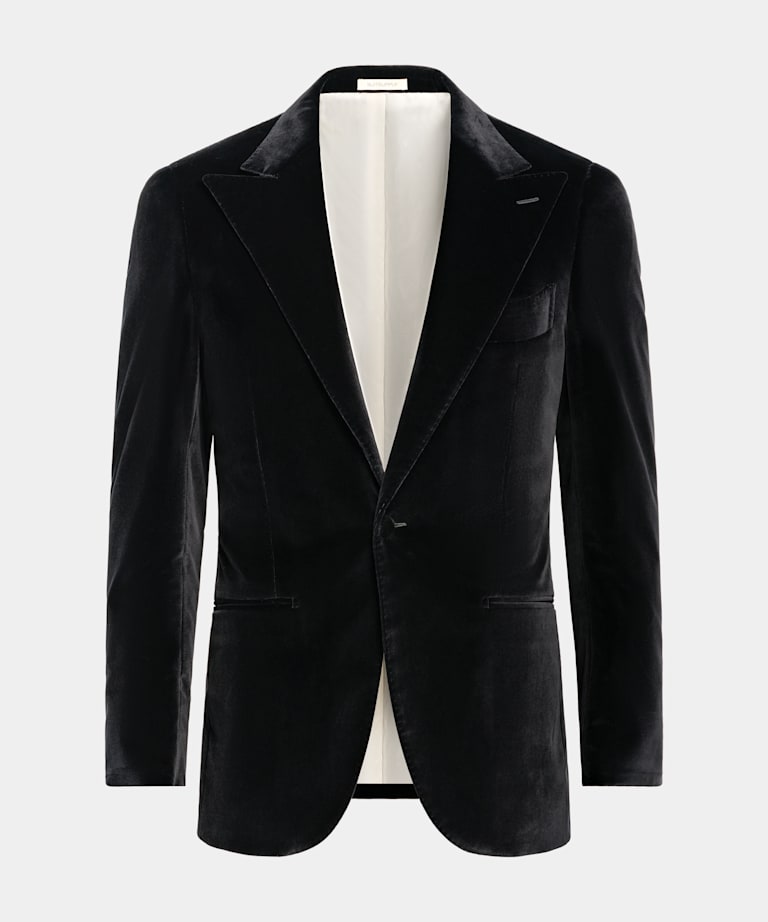 Black Tailored Fit Lazio Dinner Jacket