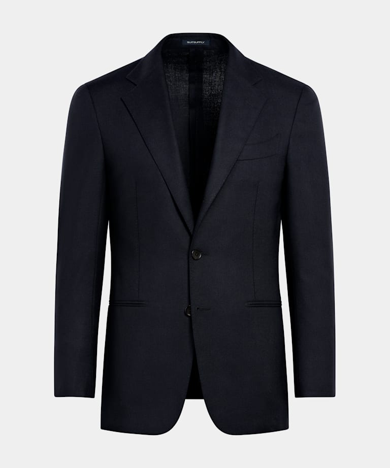 Blazer de traje Havana azul marino corte Tailored