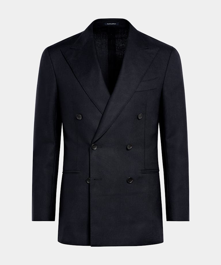 Blazer de traje Havana azul marino corte Tailored