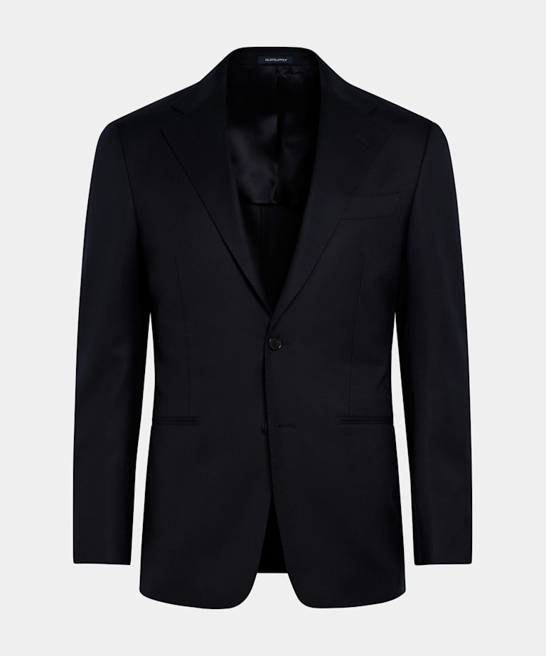 Blazer de traje Havana azul marino corte Tailored