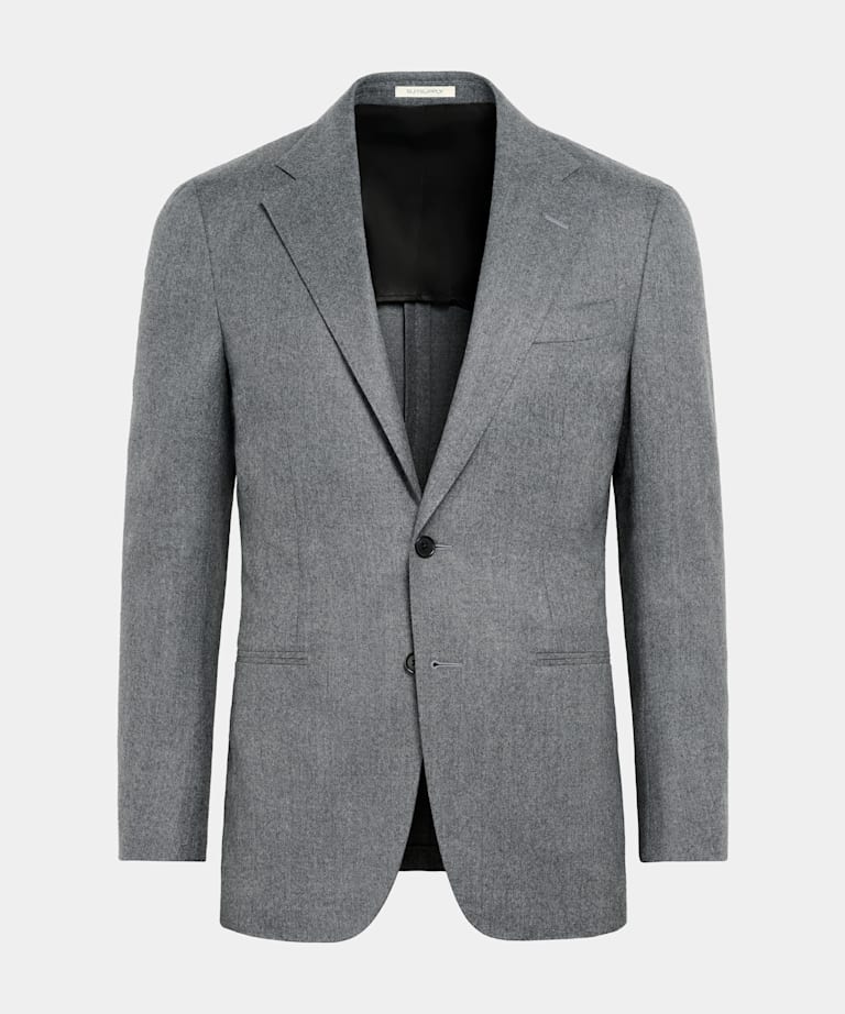 Blazer de traje Havana gris intermedio corte Tailored