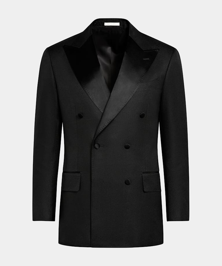 Black Tailored Fit Milano Dinner Jacket
