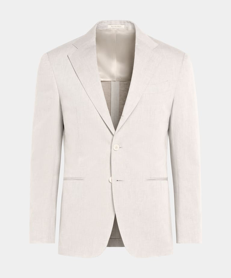 Blazer de traje Havana gris topo corte Tailored