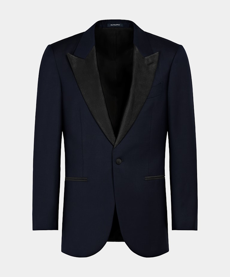 Navy Tailored Fit Lazio Dinner Jacket