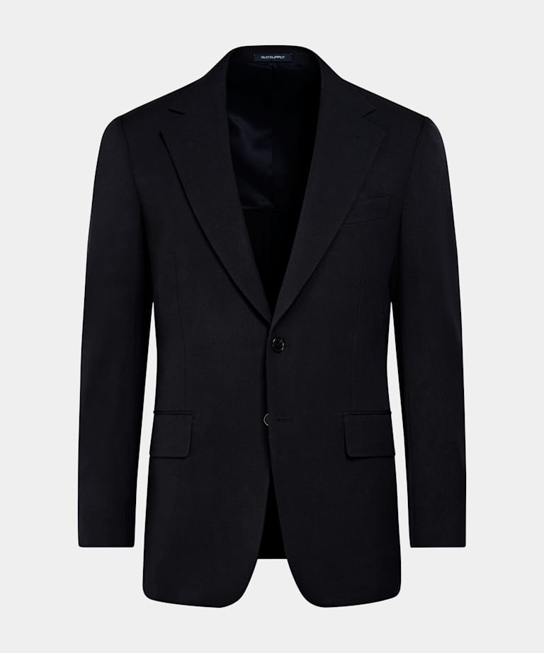 Navy Tailored Fit Milano Suit Jacket