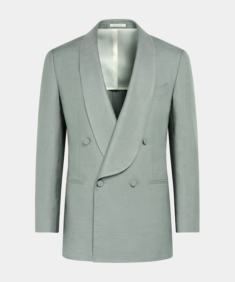 Mid Green Tailored Fit Milano Dinner Jacket