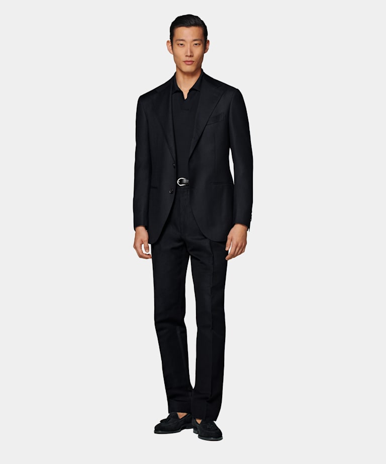 Navy Relaxed Fit Roma Blazer