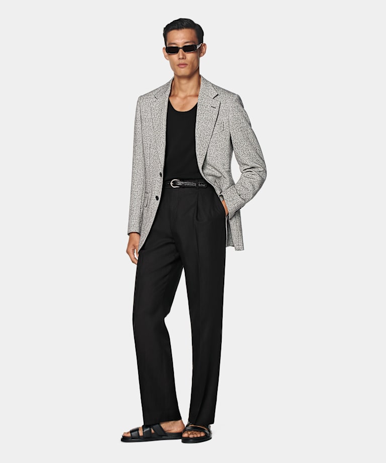 Black Tailored Fit Milano Blazer
