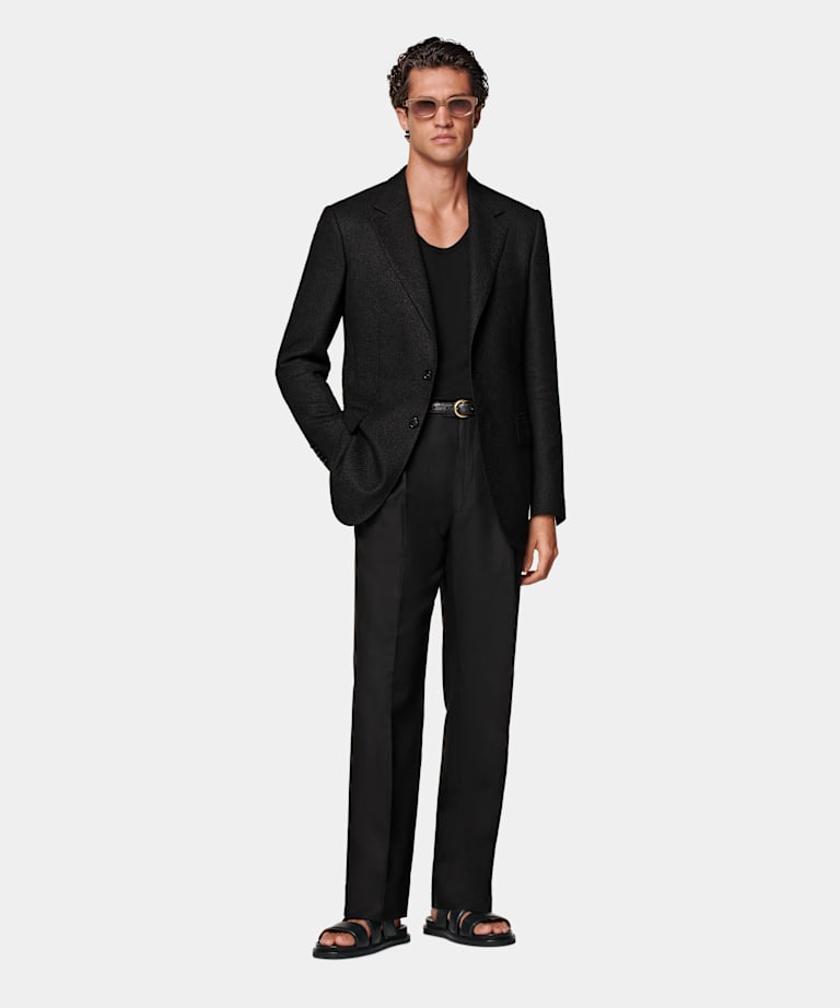 Blazer Milano negro corte Tailored