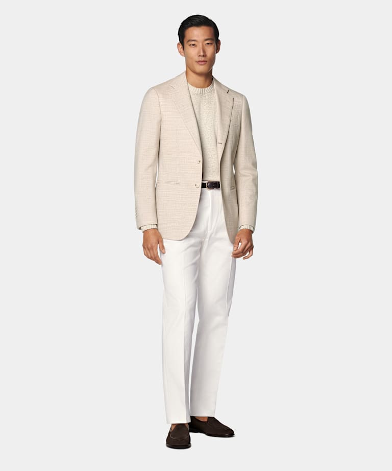 Sand Tailored Fit Havana Suit Jacket