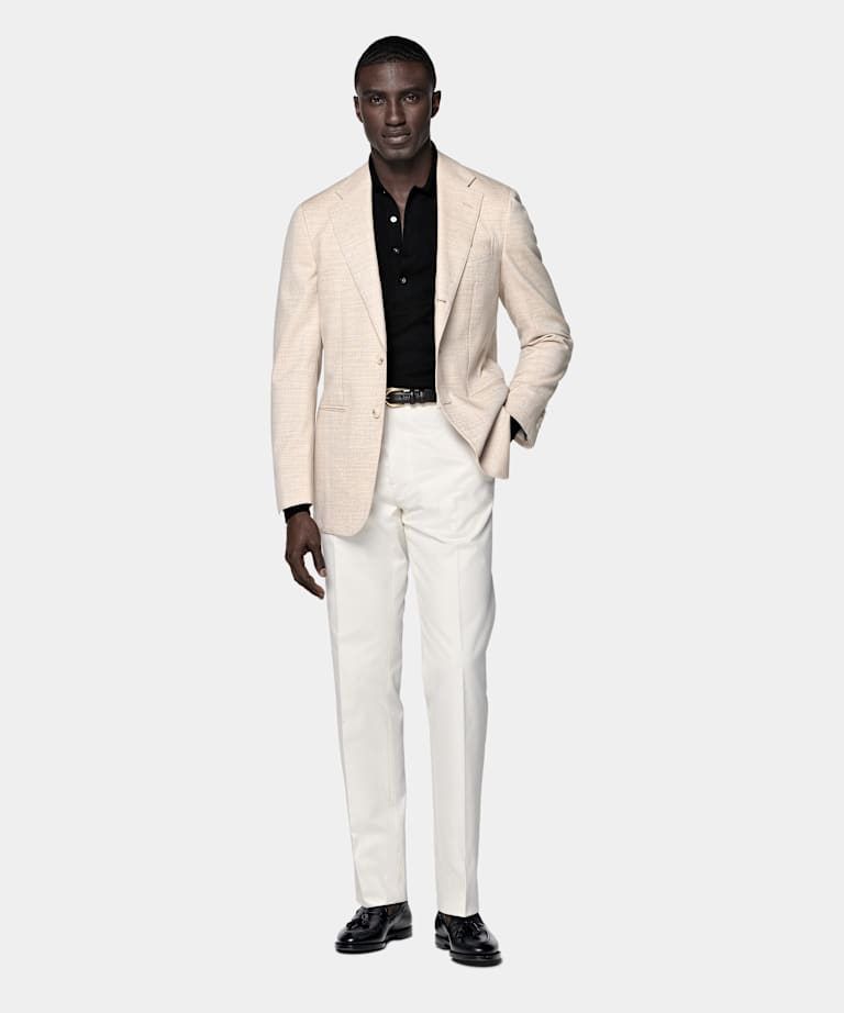 Sand Tailored Fit Havana Suit Jacket