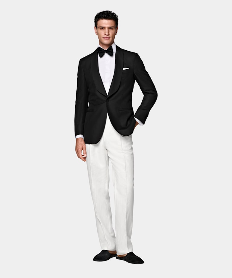 Black Tailored Fit Havana Dinner Jacket