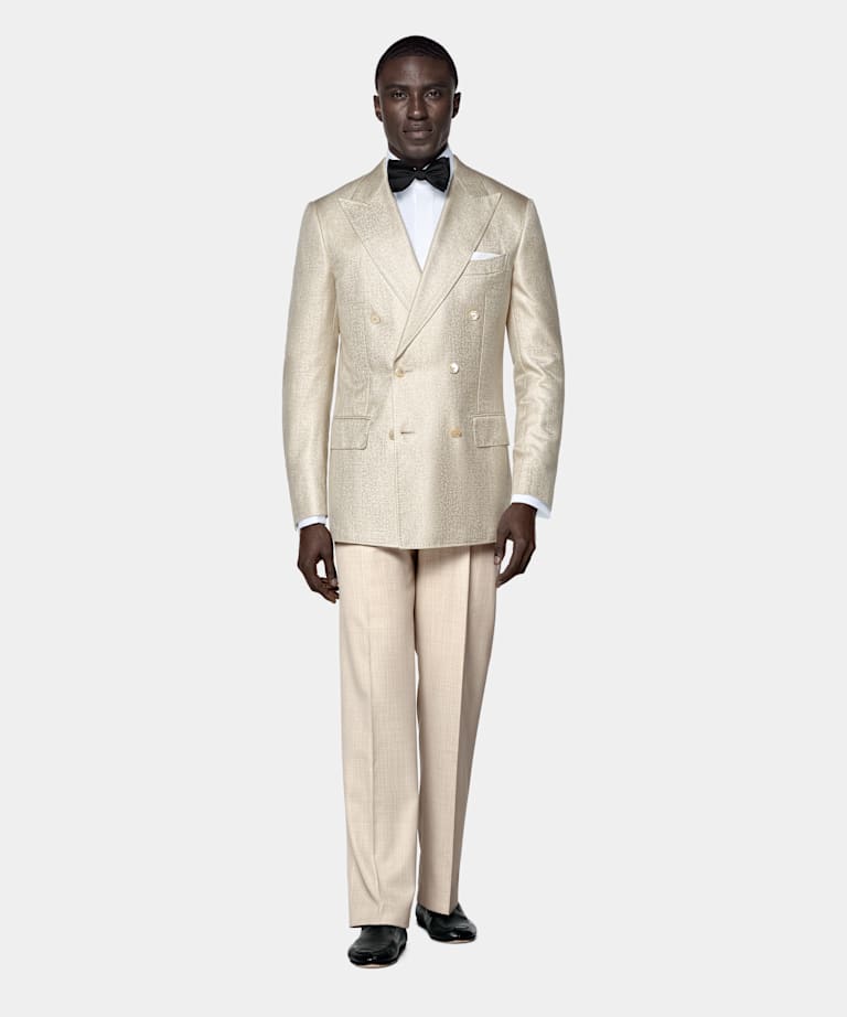 Light Brown Tailored Fit Milano Dinner Jacket