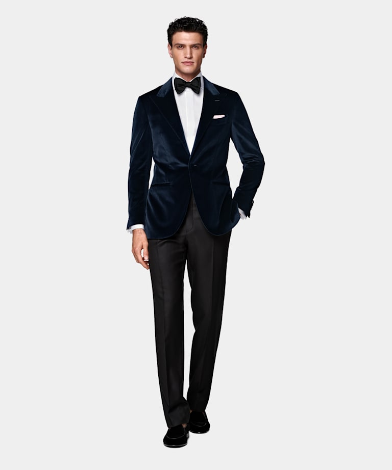 Navy Tailored Fit Havana Dinner Jacket