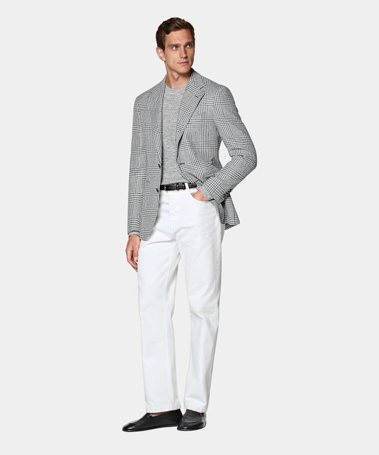 Mid Blue Relaxed Fit Roma Blazer
