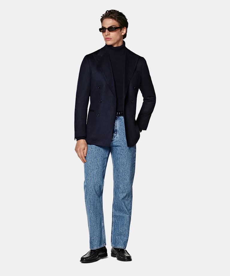 Blazer Havana coupe Tailored bleu marine