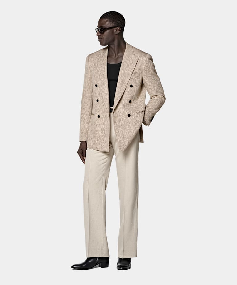 Light Brown Relaxed Fit Roma Blazer