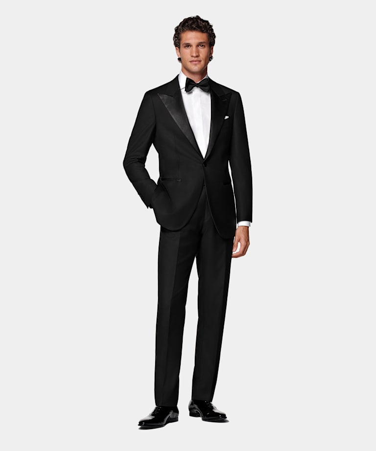 Black Tailored Fit Havana Dinner Jacket