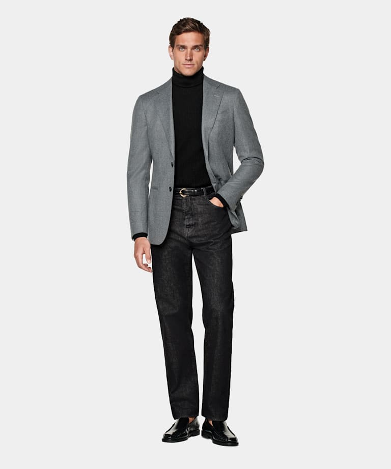 Blazer Havana gris intermedio corte Tailored